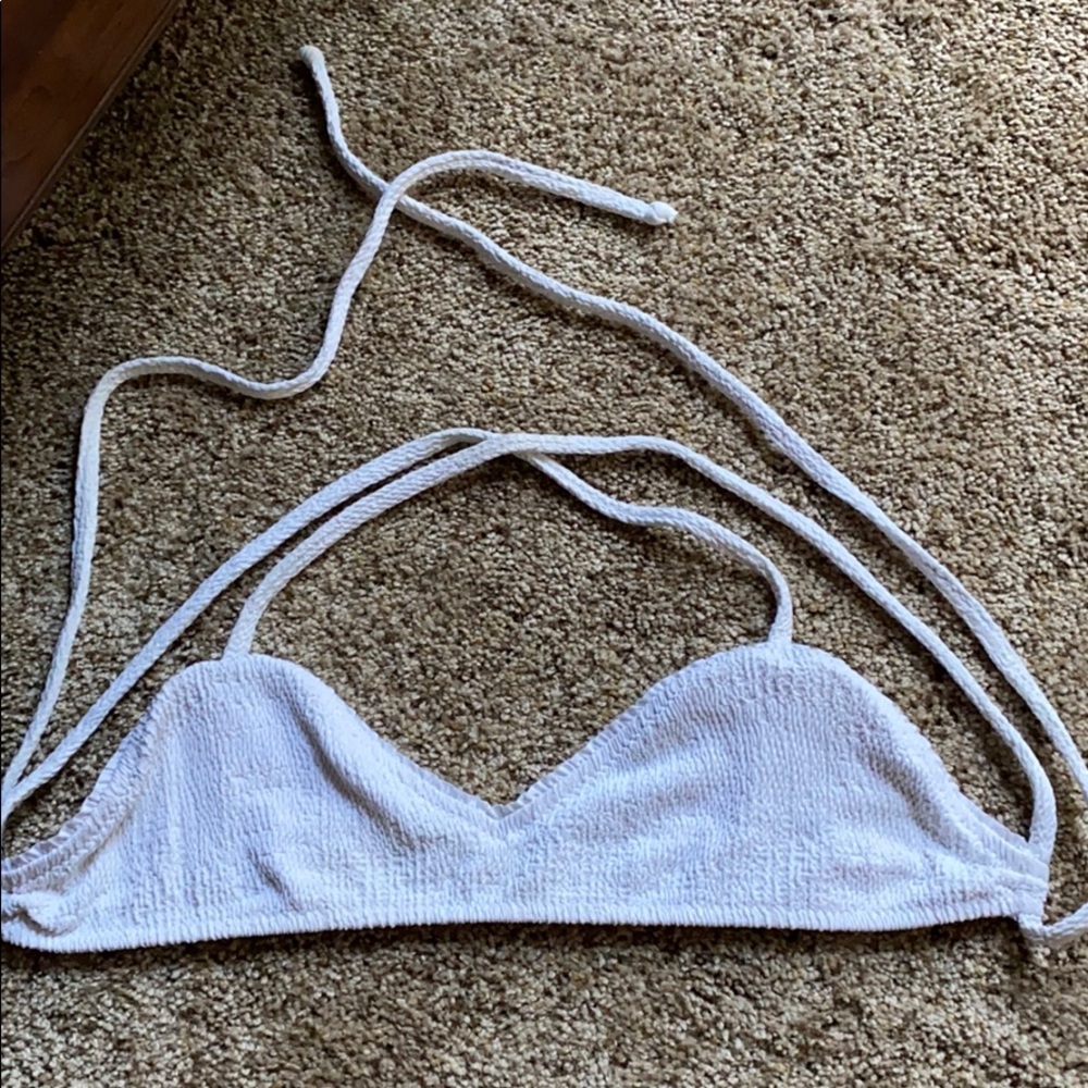 Made By Dawn White Textured Top, size L